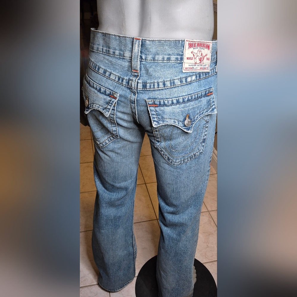 💢SOLD💢True Religion Sky Blue Bootcut Jeans - Picture 3 of 9